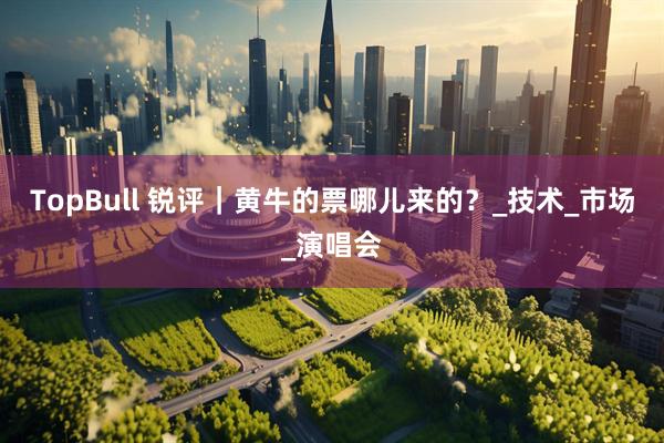 TopBull 锐评｜黄牛的票哪儿来的？_技术_市场_演唱会