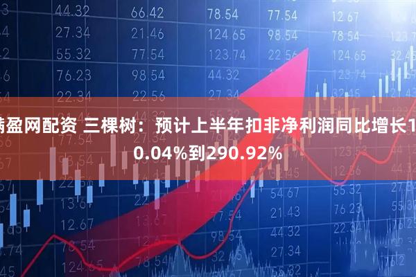 满盈网配资 三棵树：预计上半年扣非净利润同比增长190.04%到290.92%