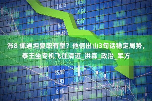 涨8 佩通坦复职有望？他信出山3句话稳定局势，泰王坐专机飞往清迈_洪森_政治_军方