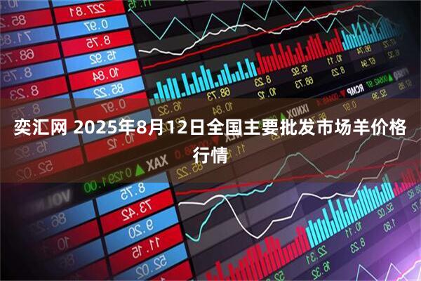 奕汇网 2025年8月12日全国主要批发市场羊价格行情